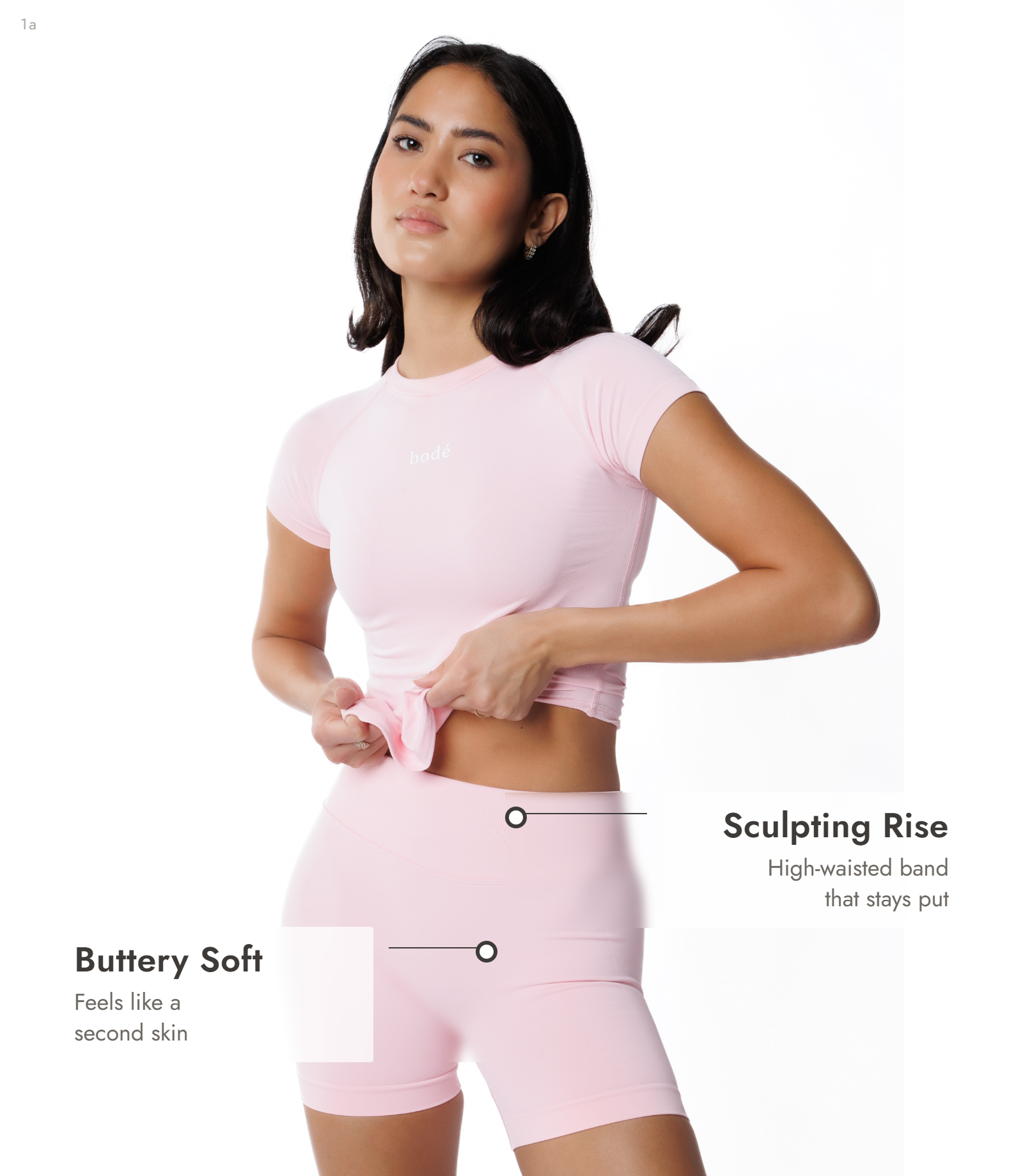 Bodé Seamless Scrunch Shorts – High Waist, Glute Sculpt, Squat Proof