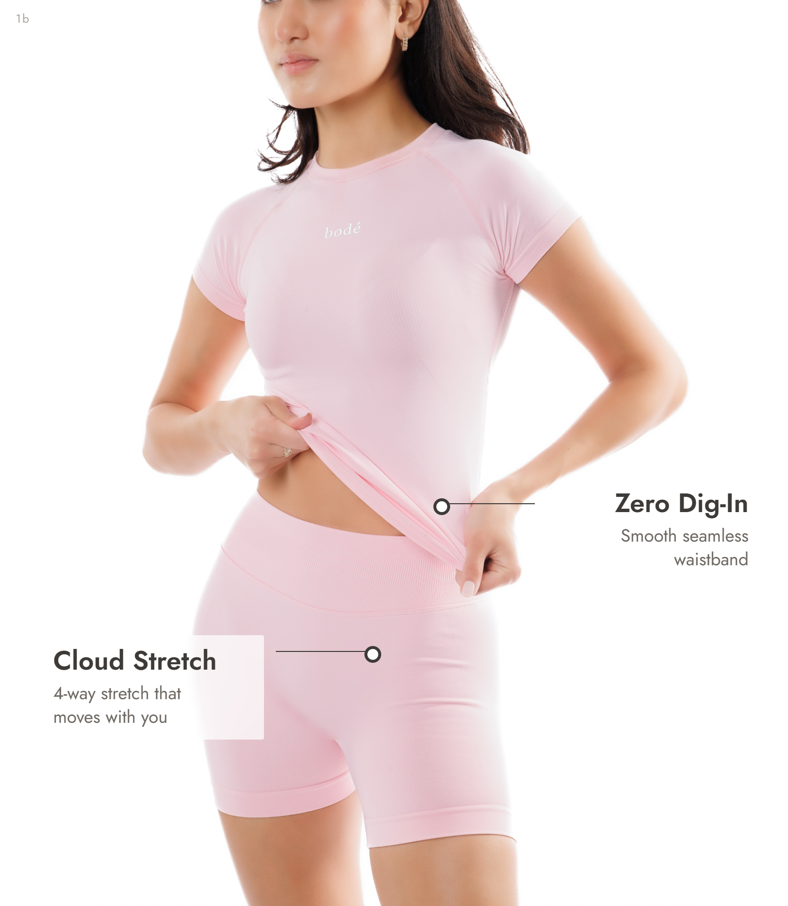 Bodé Seamless Scrunch Shorts – High Waist, Glute Sculpt, Squat Proof